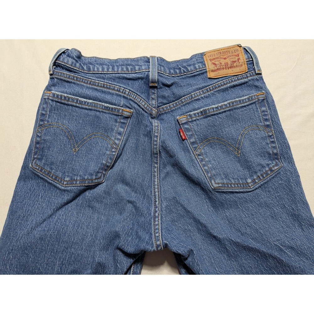 Levis 501 Button-Fly Cropped Raw Hem Straight Denim Jeans - Women‎ 28X26 - Picture 2 of 16
